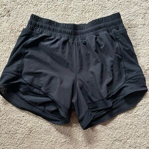 Lululemon black running shorts